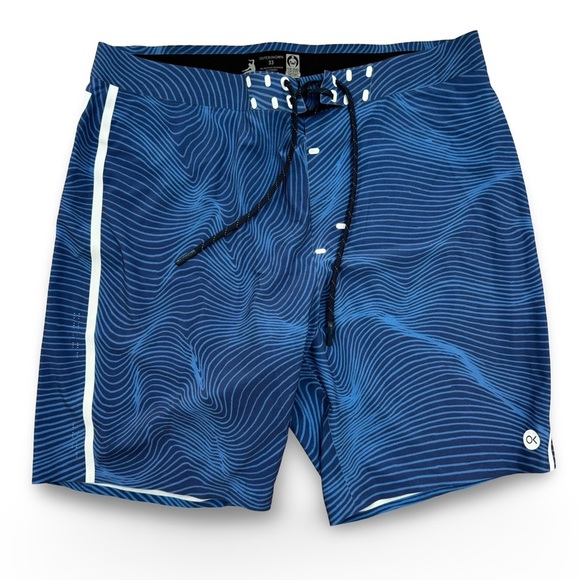 Outerknown Other - Outerknown Blue and White Board Shorts Quick-Dry Swimwear Men’s 33